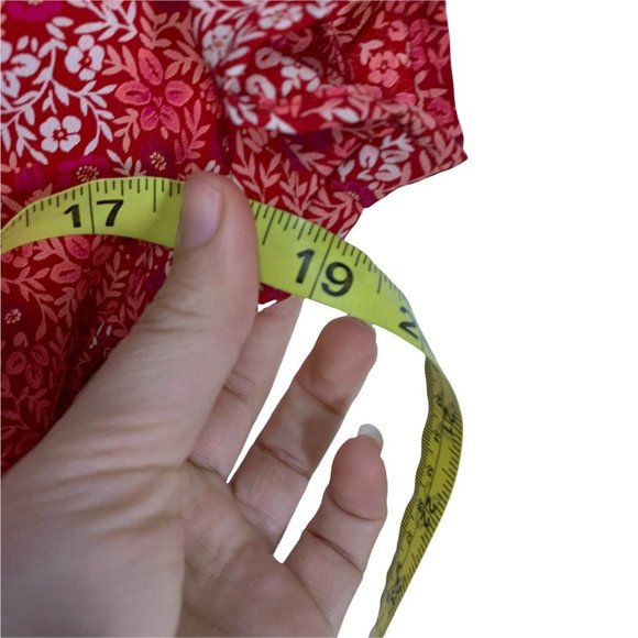 Vintage 90s Jody of CA Micro Floral Button Up Short Sleeve Maxi Dress Small - Picture 7 of 11